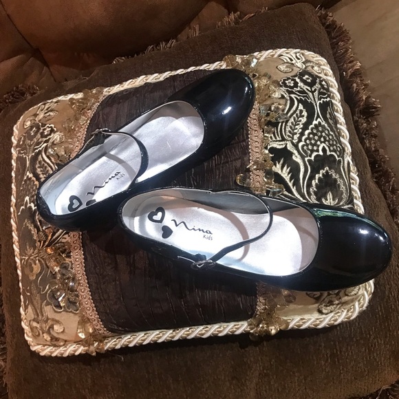 NINA kids NEW Patent look Girls Size 31/2  Heels - Picture 11 of 11